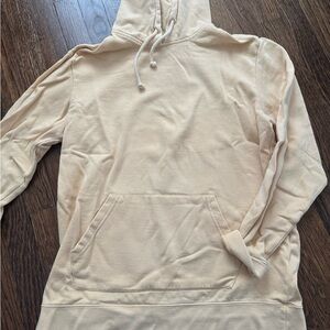 Men's Cream Hoodie Sweatshirt